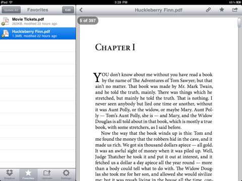 Dropbox app for iOS and Android devices comes with document and media preview